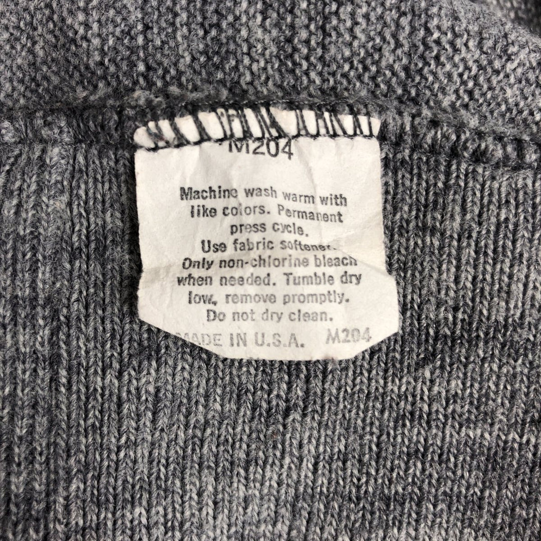 1990'S Jantzen knit cardigan, made in USA, men's size M equivalent, vintage. unclear gray type Vintage Second Hand