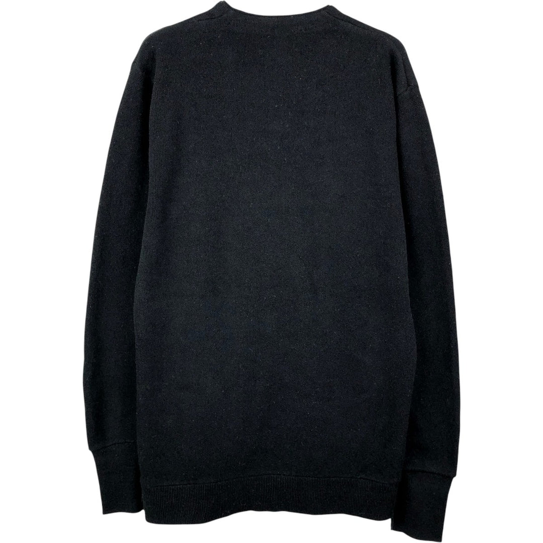TOWN CRAFT Acrylic Knit Cardigan, Made in USA, Men's Size M (approx.) acrylic black type Vintage Second Hand