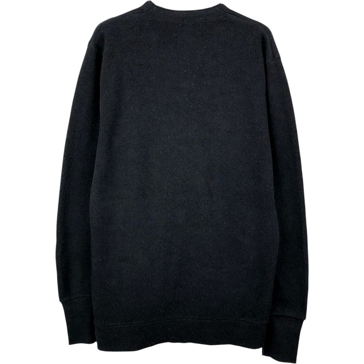 TOWN CRAFT Acrylic Knit Cardigan, Made in USA, Men's Size M (approx.) acrylic black type Vintage Second Hand