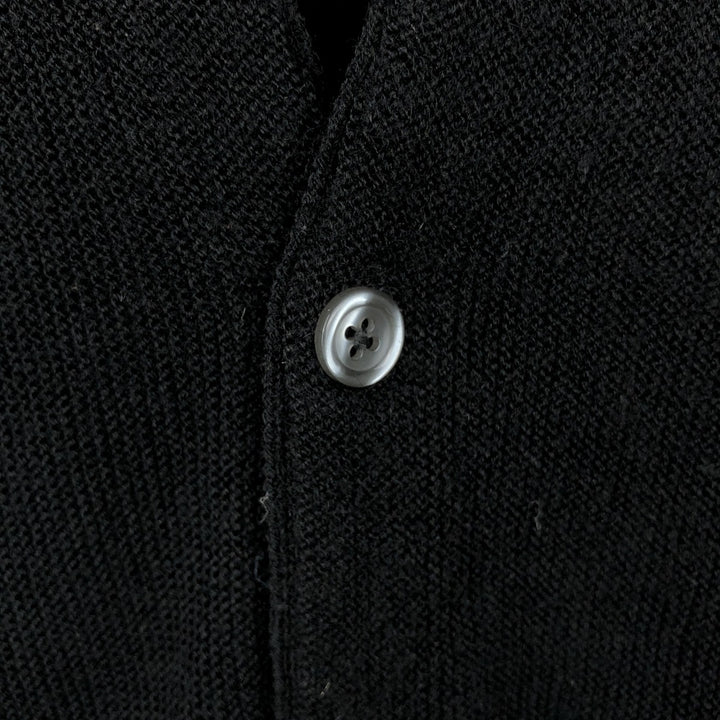 TOWN CRAFT Acrylic Knit Cardigan, Made in USA, Men's Size M (approx.) acrylic black type Vintage Second Hand