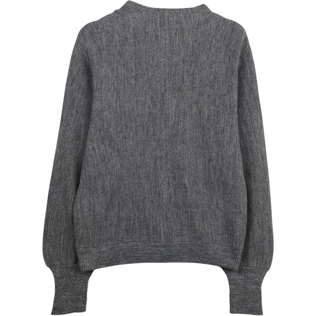 Arnold Palmer ROBERT BRUCE knit cardigan, made in USA, men's size L equivalent. unclear gray type Vintage Second Hand