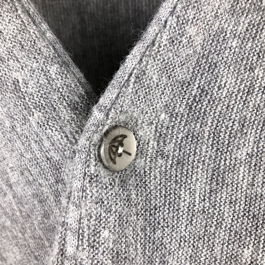 Arnold Palmer ROBERT BRUCE knit cardigan, made in USA, men's size L equivalent. unclear gray type Vintage Second Hand