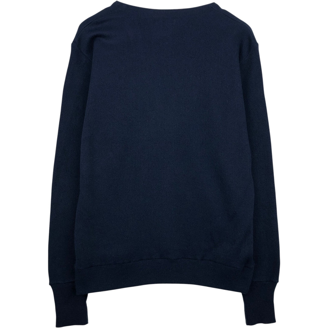 90'S IZOD Acrylic Knit Cardigan, Men's Size XL (Equivalent), Vintage acrylic navy blue type Vintage Second Hand