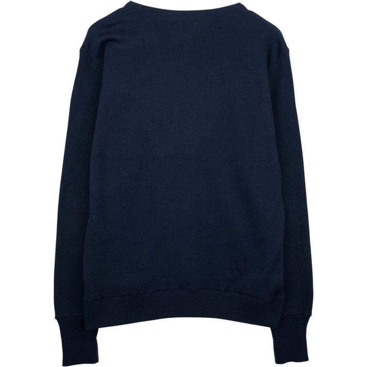 90'S IZOD Acrylic Knit Cardigan, Men's Size XL (Equivalent), Vintage acrylic navy blue type Vintage Second Hand