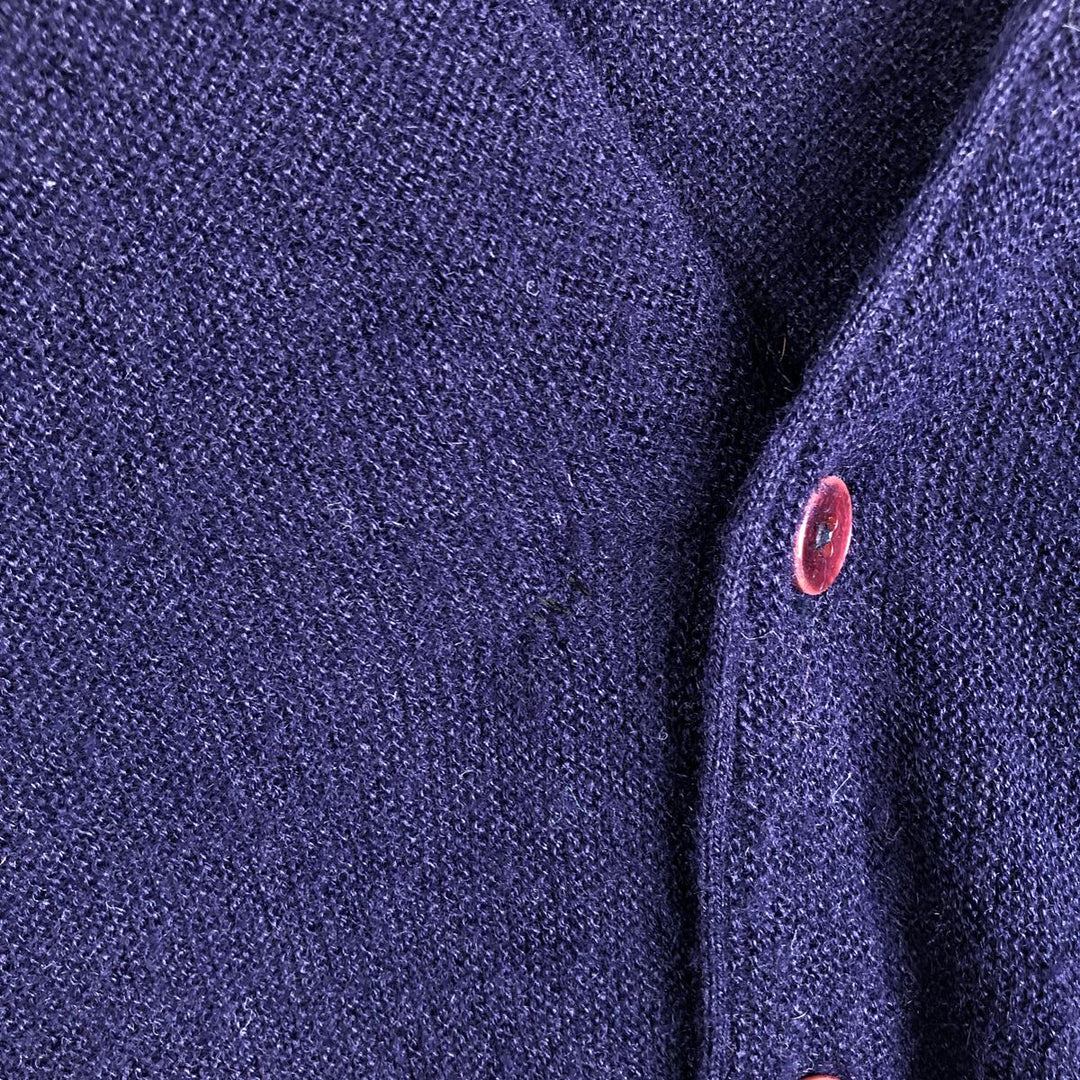 1970'S The Kimberton Pickering knit cardigan, made in USA, men's size XL equivalent, vintage. unclear navy blue type Vintage Second Hand