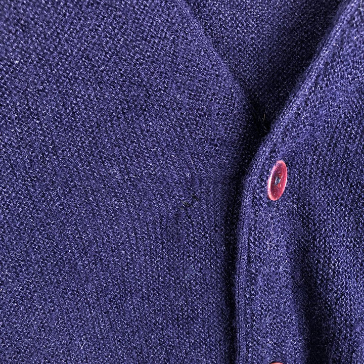 1970'S The Kimberton Pickering knit cardigan, made in USA, men's size XL equivalent, vintage. unclear navy blue type Vintage Second Hand