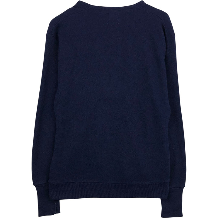 CLASSICS knit cardigan, made in USA, men's size M equivalent, vintage. unclear navy blue type Vintage Second Hand