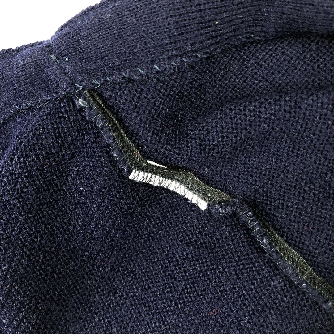 CLASSICS knit cardigan, made in USA, men's size M equivalent, vintage. unclear navy blue type Vintage Second Hand