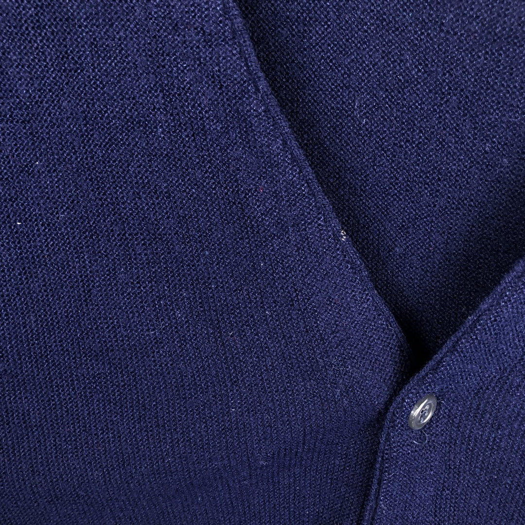 CLASSICS knit cardigan, made in USA, men's size M equivalent, vintage. unclear navy blue type Vintage Second Hand