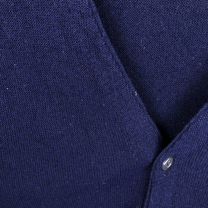 CLASSICS knit cardigan, made in USA, men's size M equivalent, vintage. unclear navy blue type Vintage Second Hand
