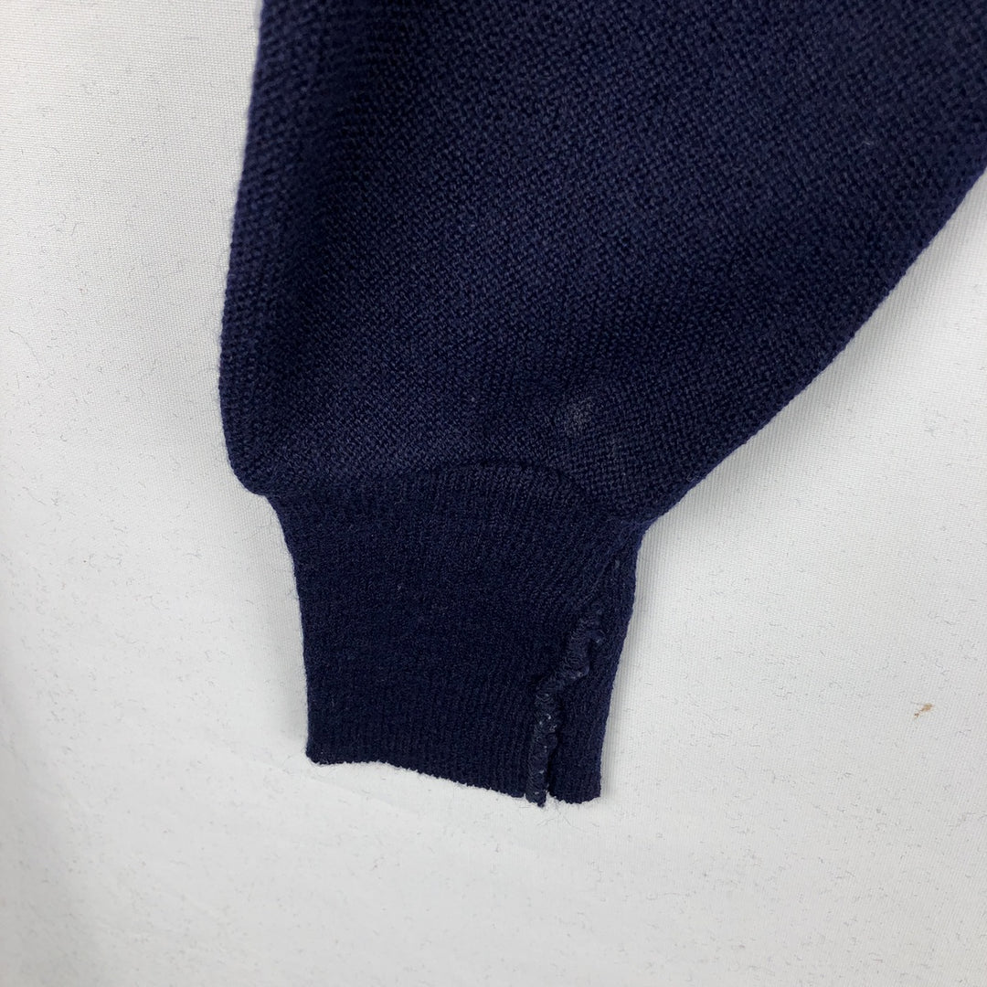 CLASSICS knit cardigan, made in USA, men's size M equivalent, vintage. unclear navy blue type Vintage Second Hand
