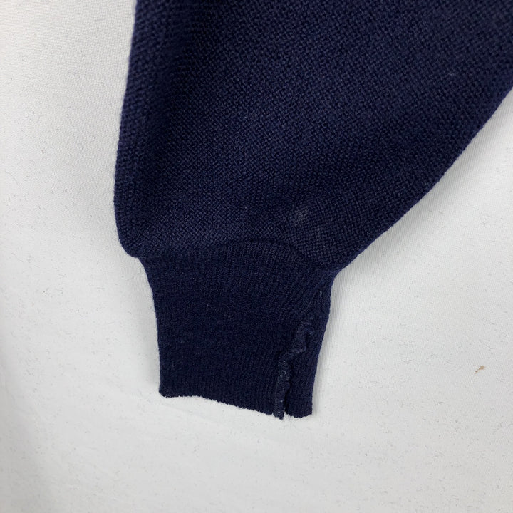 CLASSICS knit cardigan, made in USA, men's size M equivalent, vintage. unclear navy blue type Vintage Second Hand