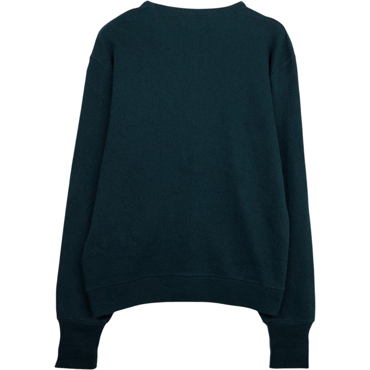 Vintage 90'S IZOD acrylic knit cardigan, made in the USA, size L, men's acrylic Green type dark green Vintage Second Hand