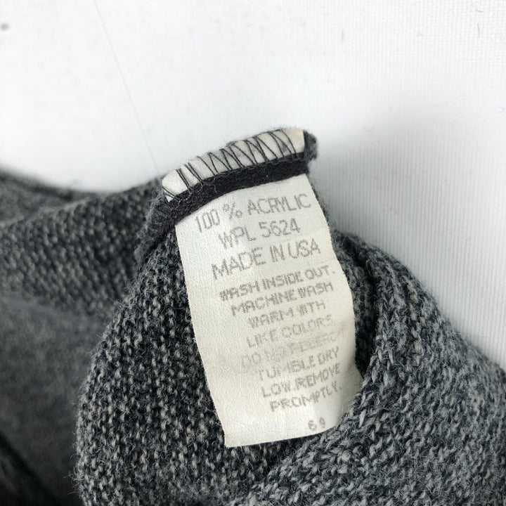~90'S Cypress Links Acrylic Knit Cardigan, Made in USA, Men's XL equivalent, Vintage acrylic gray type Vintage Second Hand