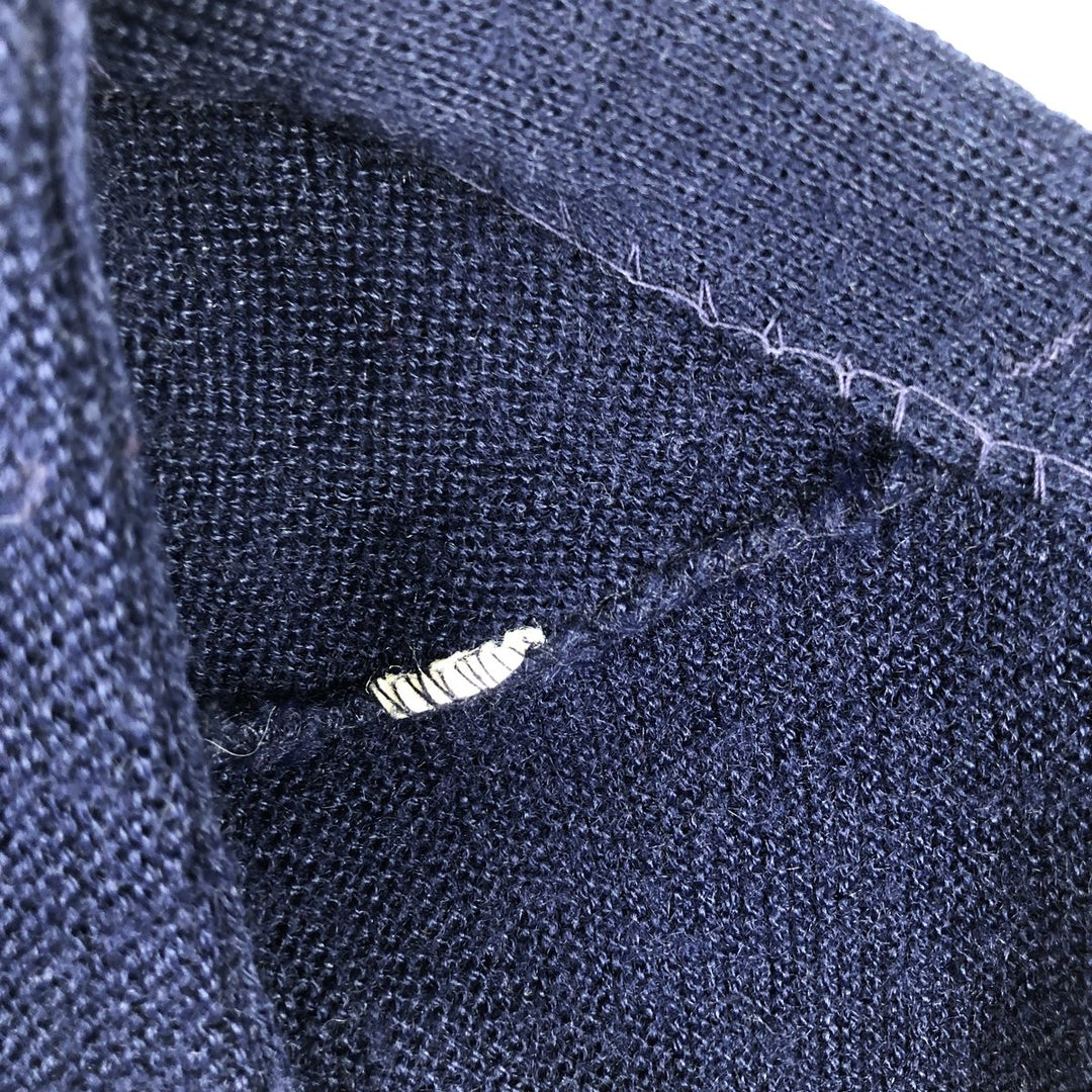 The Fox Sweater JCPenney Knit Cardigan, Men's Size L (approx.) unclear navy blue type Vintage Second Hand