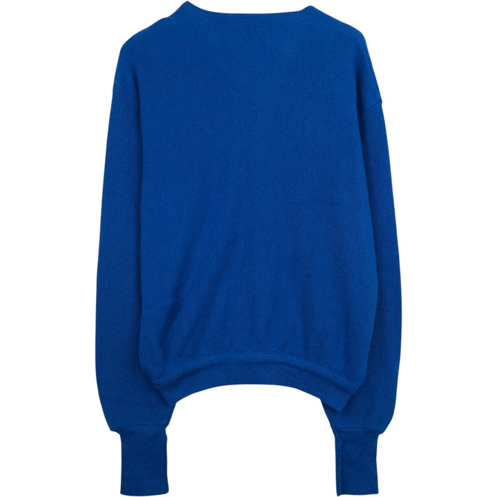 Jefflinks Acrylic Knit Cardigan, Made in USA, Men's Size XL (approx.) Oron Acrylic blue type Vintage Second Hand