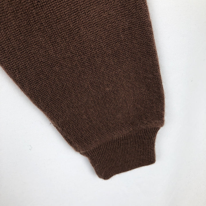 1970'S Sears Kings Road Acrylic Knit Cardigan, Men's Size M (approx.), Vintage acrylic brown type Vintage Second Hand