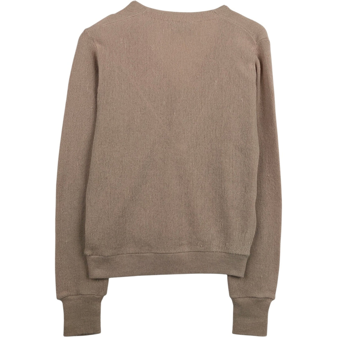 TOWN CRAFT JCPenney Rib-Knit Acrylic Cardigan, Men's Size M (approx.) Oron Acrylic Beige type Vintage Second Hand