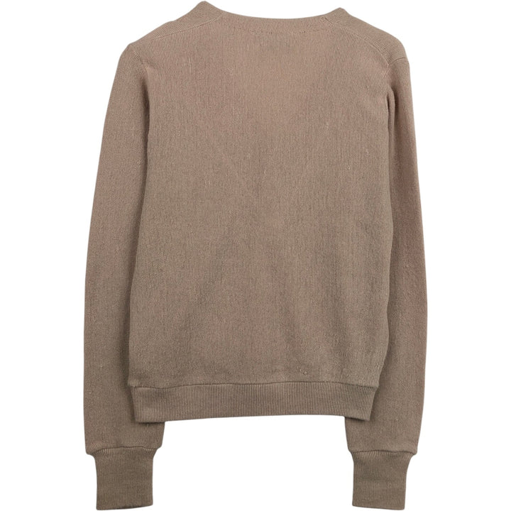 TOWN CRAFT JCPenney Rib-Knit Acrylic Cardigan, Men's Size M (approx.) Oron Acrylic Beige type Vintage Second Hand