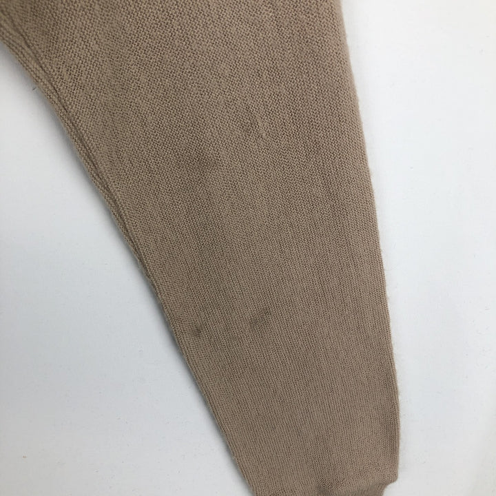 TOWN CRAFT JCPenney Rib-Knit Acrylic Cardigan, Men's Size M (approx.) Oron Acrylic Beige type Vintage Second Hand