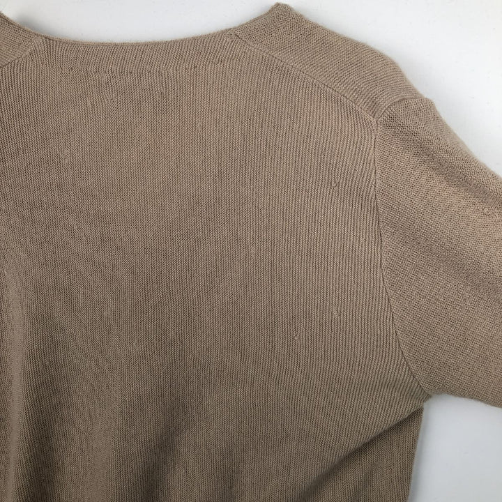 TOWN CRAFT JCPenney Rib-Knit Acrylic Cardigan, Men's Size M (approx.) Oron Acrylic Beige type Vintage Second Hand