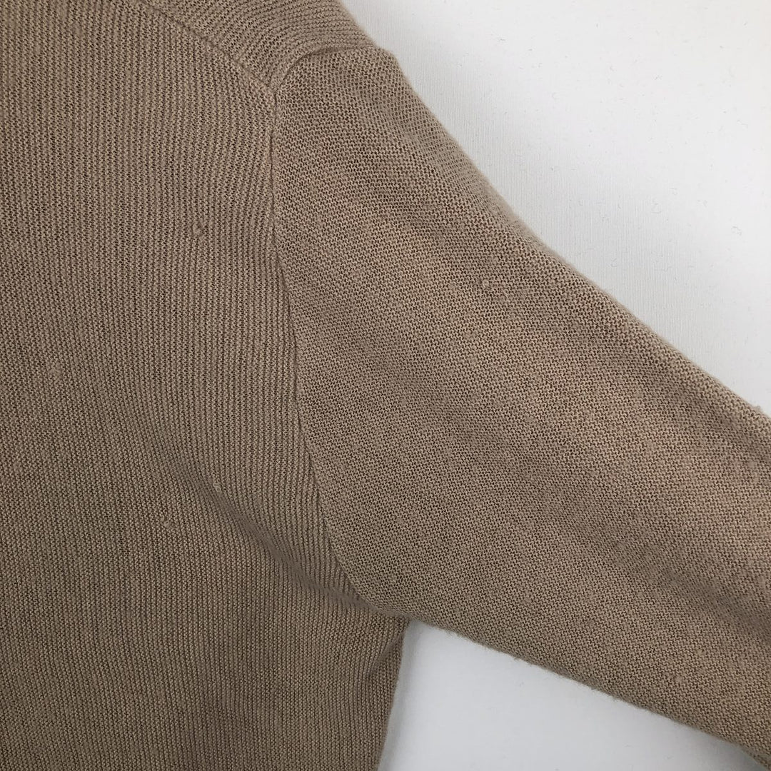 TOWN CRAFT JCPenney Rib-Knit Acrylic Cardigan, Men's Size M (approx.) Oron Acrylic Beige type Vintage Second Hand