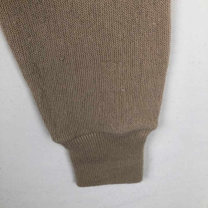 TOWN CRAFT JCPenney Rib-Knit Acrylic Cardigan, Men's Size M (approx.) Oron Acrylic Beige type Vintage Second Hand