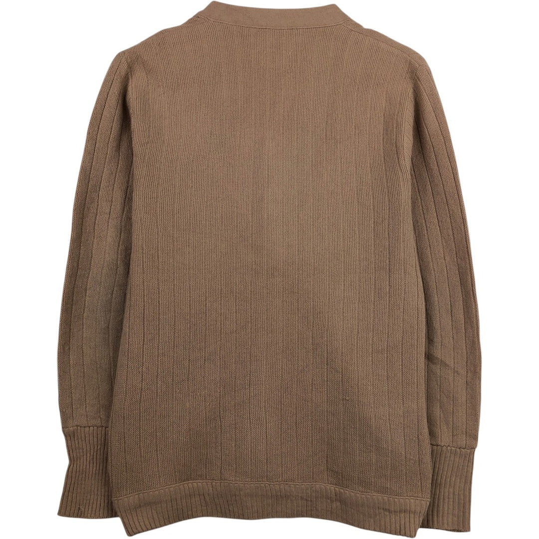Gepner Acrylic Knit Cardigan, Men's Size M (approx.), Vintage acrylic Beige type Vintage Second Hand