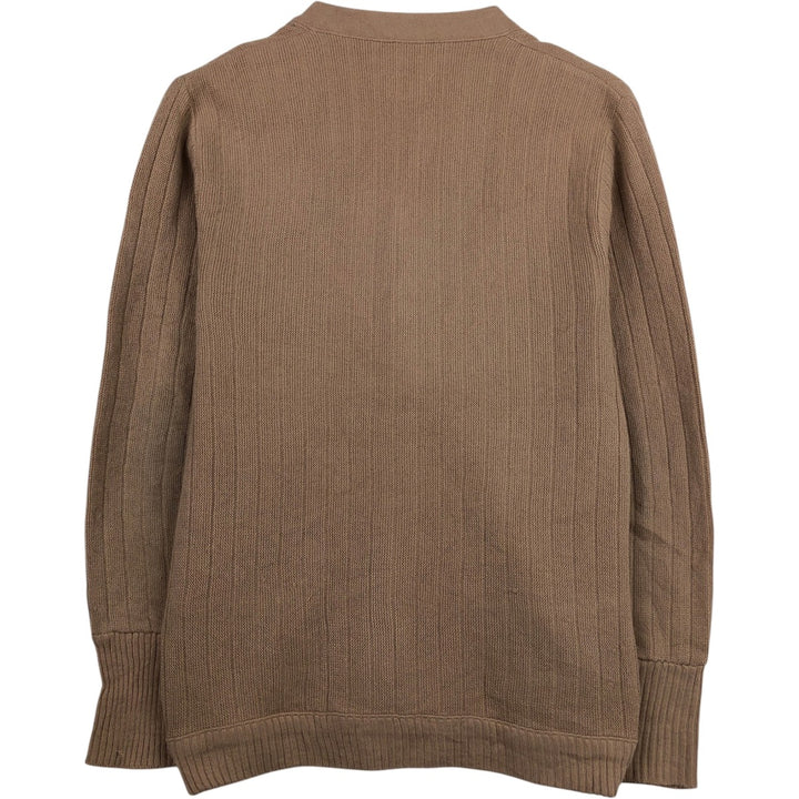 Gepner Acrylic Knit Cardigan, Men's Size M (approx.), Vintage acrylic Beige type Vintage Second Hand