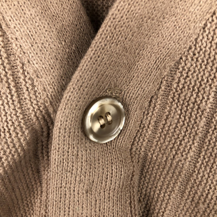 Gepner Acrylic Knit Cardigan, Men's Size M (approx.), Vintage acrylic Beige type Vintage Second Hand