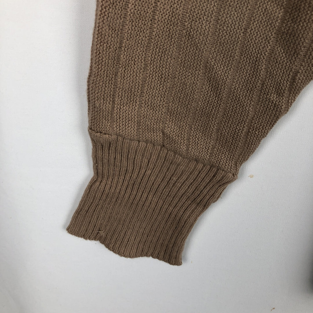 Gepner Acrylic Knit Cardigan, Men's Size M (approx.), Vintage acrylic Beige type Vintage Second Hand