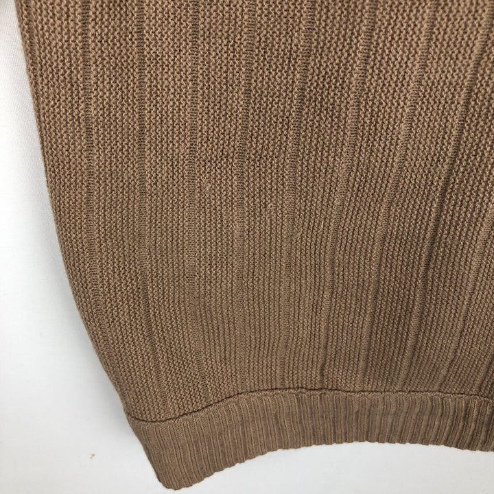 Gepner Acrylic Knit Cardigan, Men's Size M (approx.), Vintage acrylic Beige type Vintage Second Hand