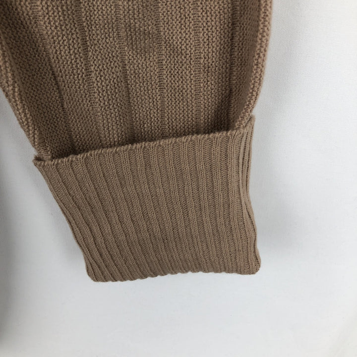 Gepner Acrylic Knit Cardigan, Men's Size M (approx.), Vintage acrylic Beige type Vintage Second Hand
