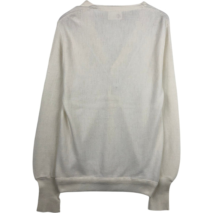KINGS ROAD Acrylic Knit Cardigan, Men's Size L (equivalent) acrylic ivory Vintage Second Hand