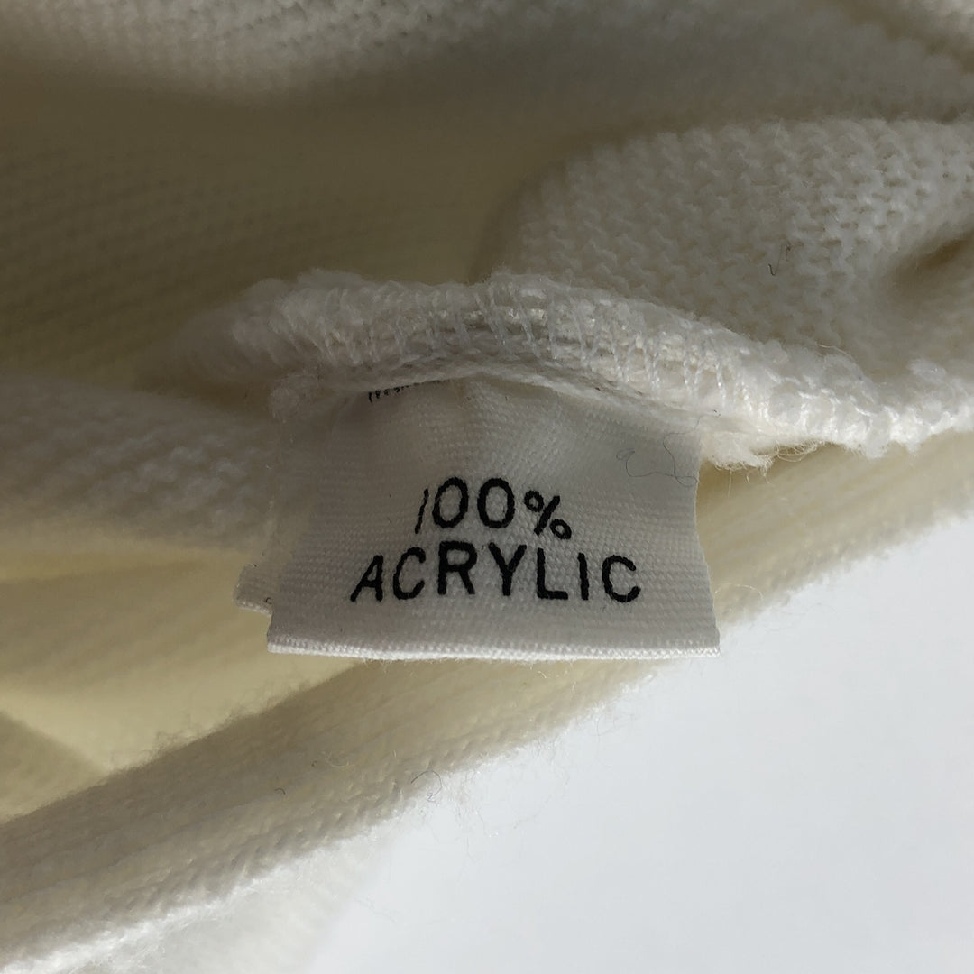 KINGS ROAD Acrylic Knit Cardigan, Men's Size L (equivalent) acrylic ivory Vintage Second Hand