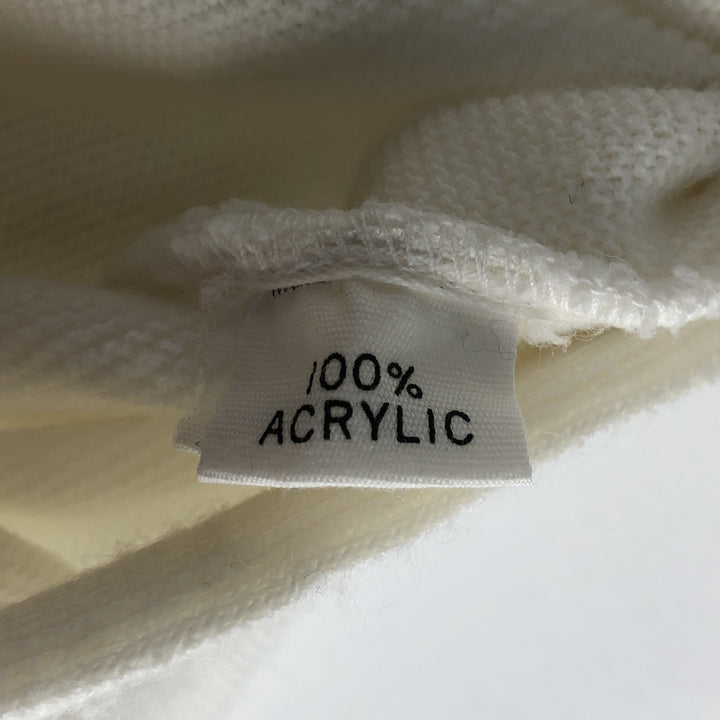 KINGS ROAD Acrylic Knit Cardigan, Men's Size L (equivalent) acrylic ivory Vintage Second Hand