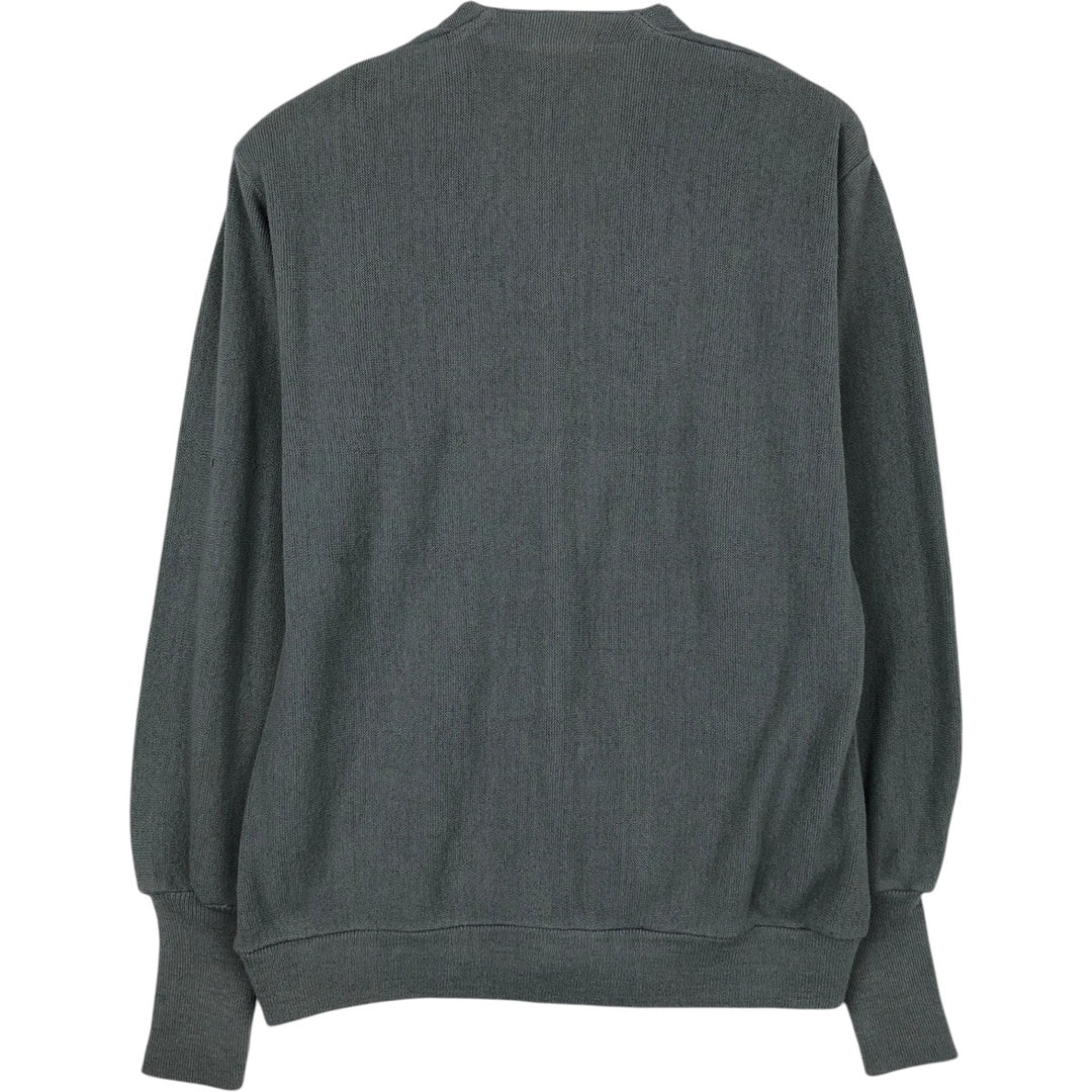 1980'S JCPenney The Fox Collection knit cardigan, men's size L equivalent, vintage. unclear gray type Vintage Second Hand