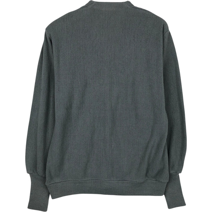 1980'S JCPenney The Fox Collection knit cardigan, men's size L equivalent, vintage. unclear gray type Vintage Second Hand