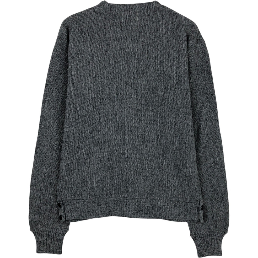 Vintage acrylic knit cardigan, men's size M Oron Acrylic gray type Vintage Second Hand