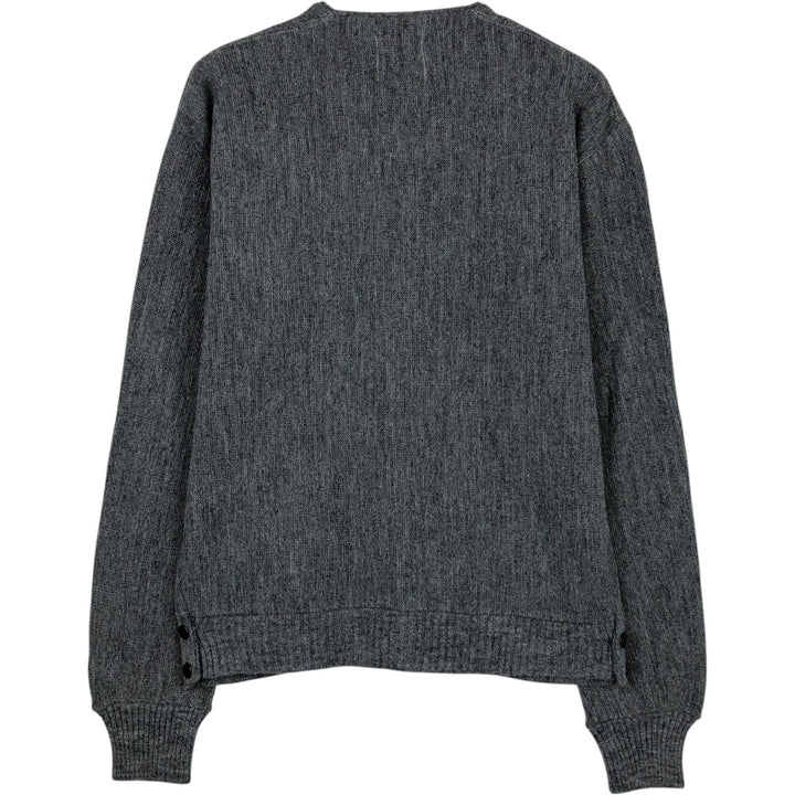 Vintage acrylic knit cardigan, men's size M Oron Acrylic gray type Vintage Second Hand