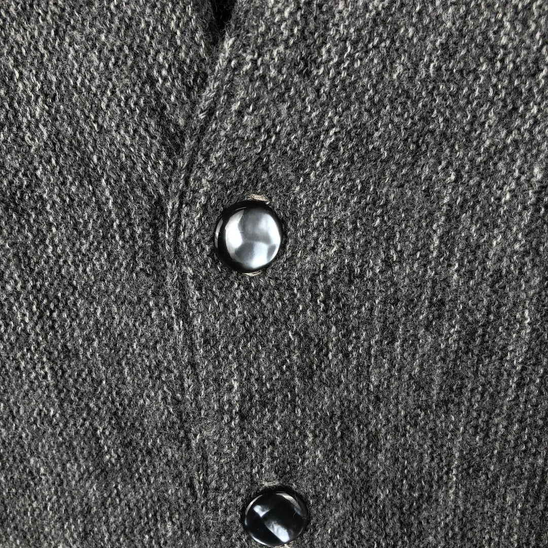 Vintage acrylic knit cardigan, men's size M Oron Acrylic gray type Vintage Second Hand
