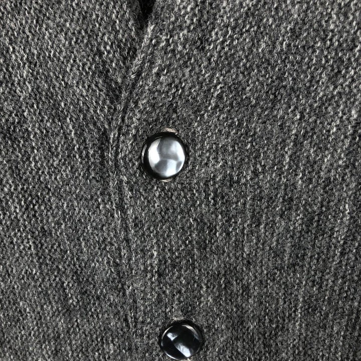 Vintage acrylic knit cardigan, men's size M Oron Acrylic gray type Vintage Second Hand