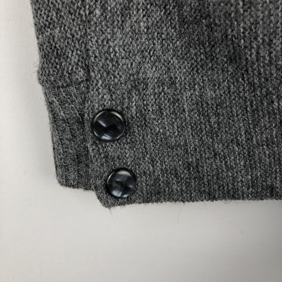 Vintage acrylic knit cardigan, men's size M Oron Acrylic gray type Vintage Second Hand