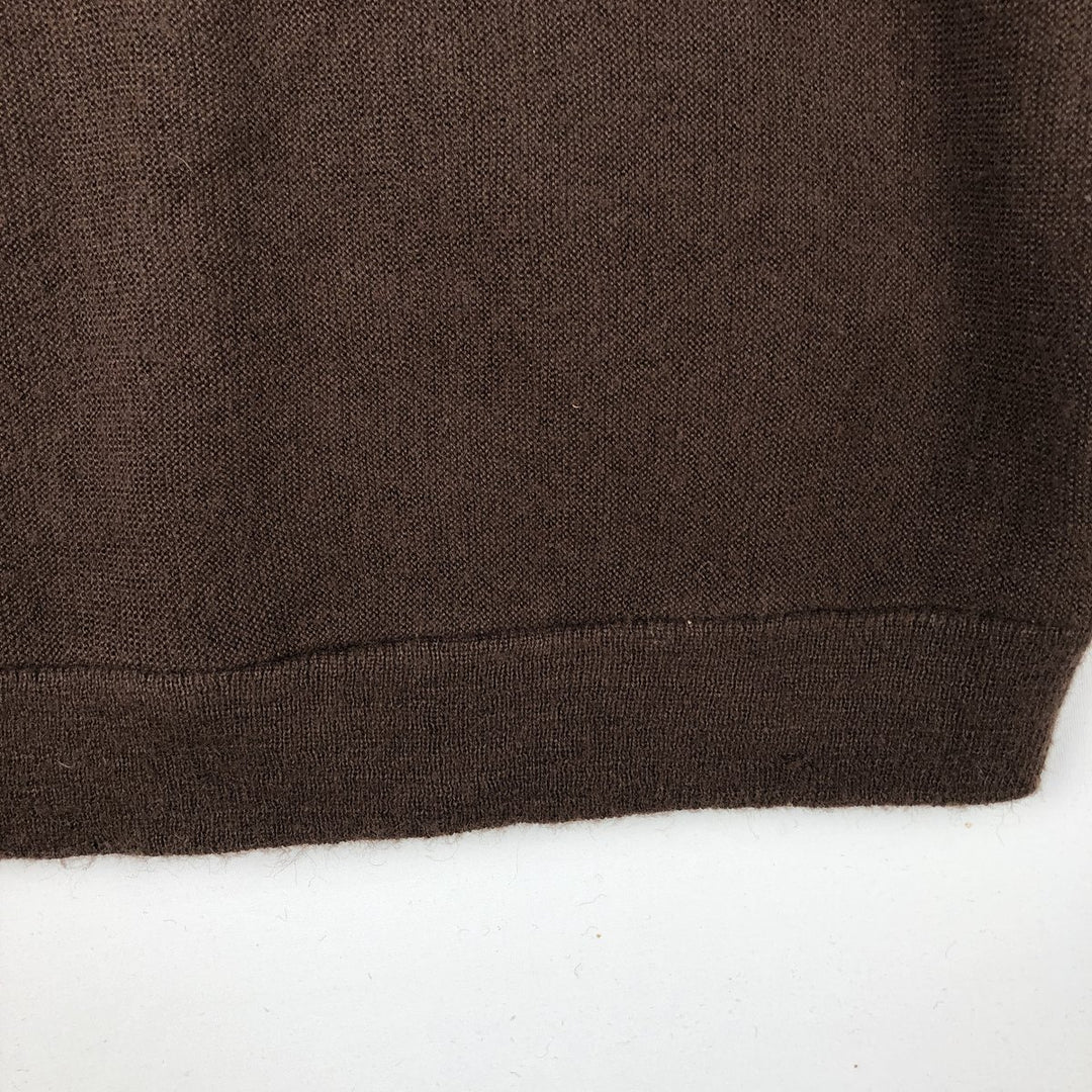80'S CHALLENGER Acrylic Knit Cardigan, Men's Size L (approx.), Vintage Oron Acrylic brown type Vintage Second Hand