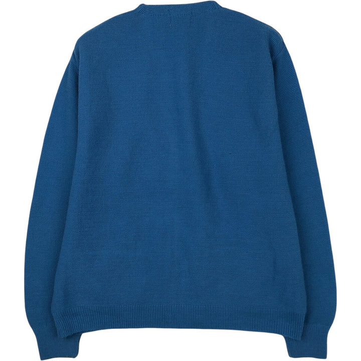 1970'S Cranbrook Acrylic Knit Cardigan, Men's Size XL (Equivalent), Vintage Oron Acrylic Blue type light blue Vintage Second Hand