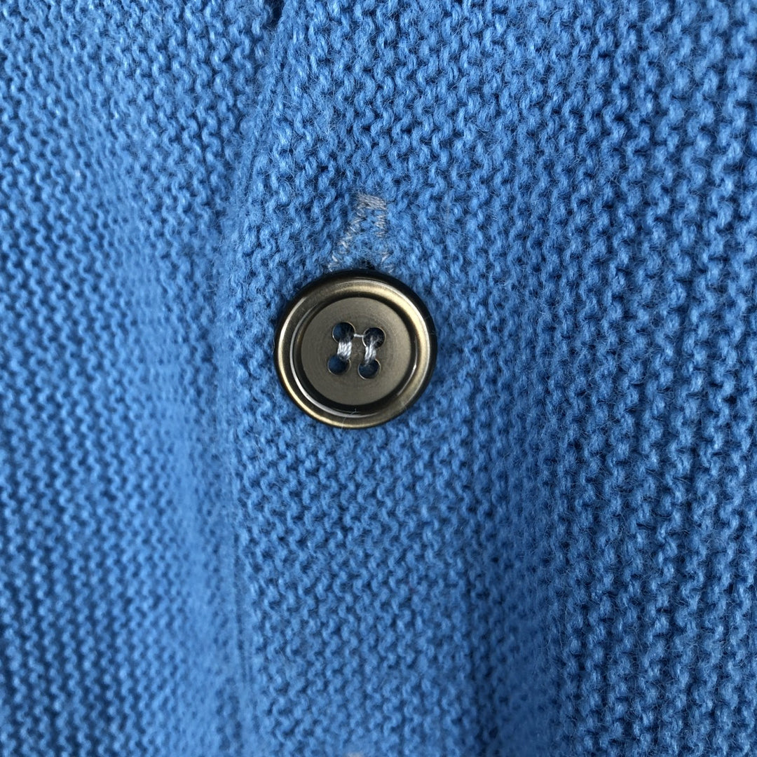 1970'S Cranbrook Acrylic Knit Cardigan, Men's Size XL (Equivalent), Vintage Oron Acrylic Blue type light blue Vintage Second Hand