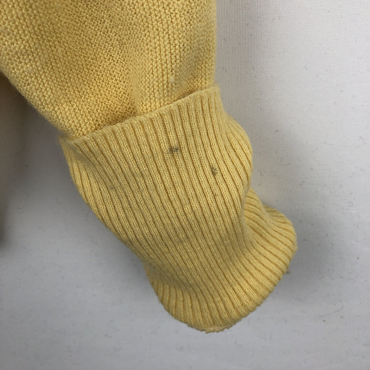 Arnold Palmer Acrylic Knit Cardigan, Made in USA, Men's Size XL Oron Acrylic yellow type Vintage Second Hand