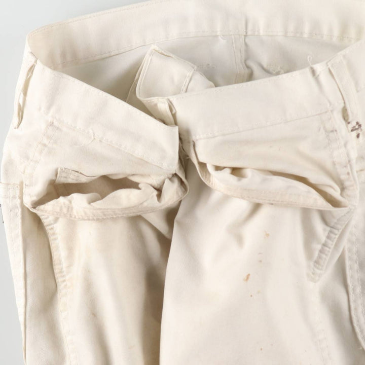 Dickies Painter Pants Men's W37 polyester white type Vintage Second Hand