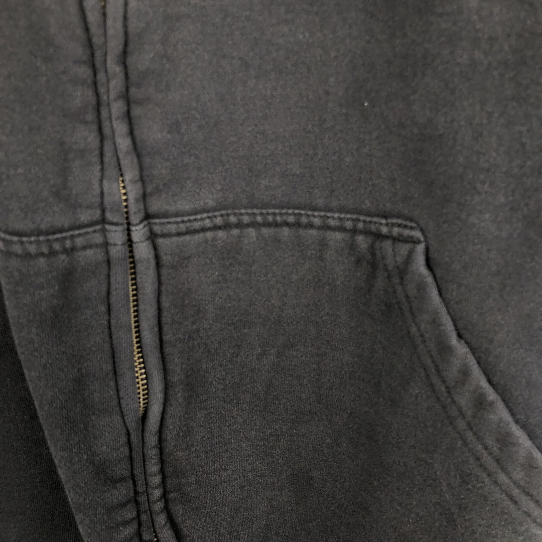 Harley-Davidson Skull Pattern Full-Zip Hoodie, Men's Size L cotton black type Vintage Second Hand