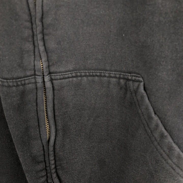 Harley-Davidson Skull Pattern Full-Zip Hoodie, Men's Size L cotton black type Vintage Second Hand